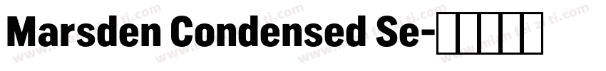 Marsden Condensed Se字体转换